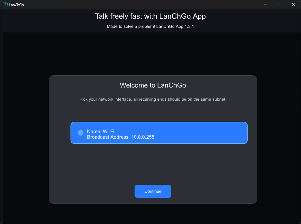 Step 1 - Open LanChGo app