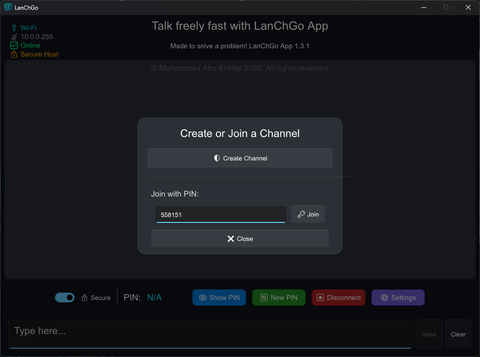 Step 5 - Join Channel